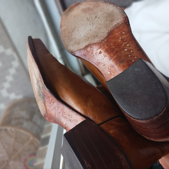 Steve Madden Tan Cowboy Boots - Picture 3 of 3